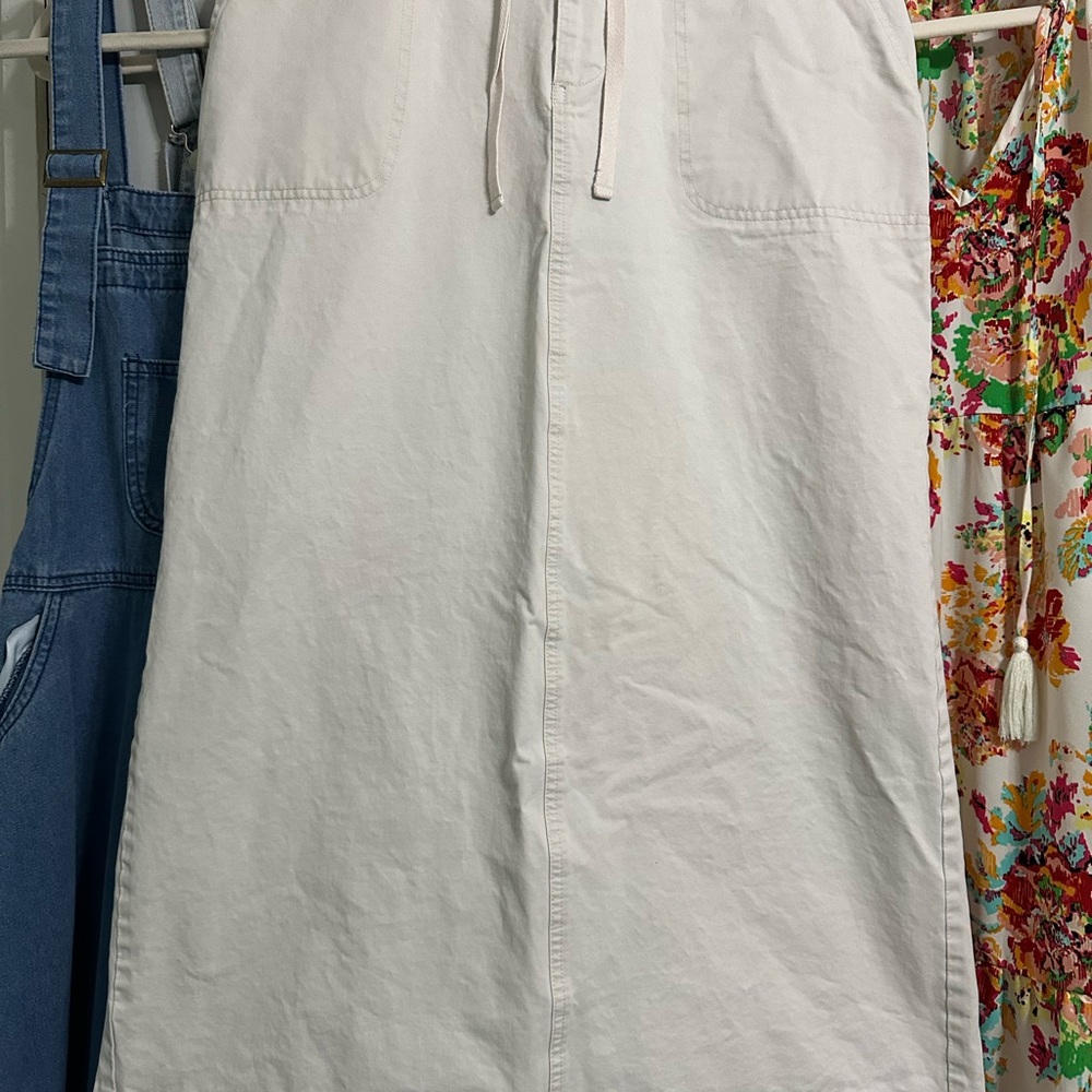 🔥CROSSPOSTED🔥Khaki Skirt with Drawstring Waist